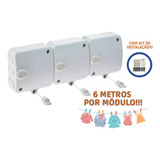 Varal Modular Retrátil Recolhível Automático C/ 3 Módulos 6m