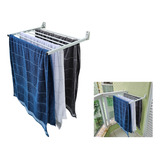 Varal Porta Toalhas P/ Apartamento 7 Varetas 55cm Alumínio