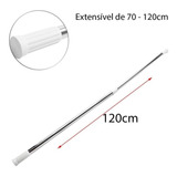 Varão Bastão Extensível Cortina Box Varal 1,20 Metros