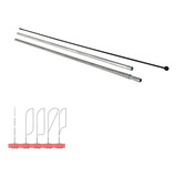 Vareta 2 Unidades Haste Estrutura Wind Banner Flag - 2,50m