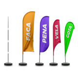 Varetas/estrutura De Wind Banner, Flag Fibra De Vidro 2,5 M