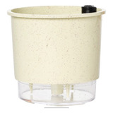 Vaso Auto Irrigável 21cm N4 Autoirrigável Raiz Cor Calcário