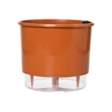 Vaso Auto Irrigável 21cm N4 Autoirrigável Raiz Cor Terracota