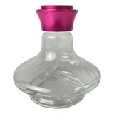 Vaso Base Narguile Amazon Hookah Future Prime - Rosa/ Clear