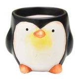 Vaso Cachepot Pinguim Porcelana 9,1 Cm