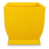 Vaso D Planta Grande Largo Polietileno 60x56 + Prato Amarelo
