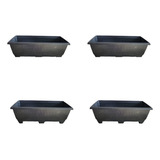 Vaso Jardineira Floreira Plástico Horta Vertical 20x45 Kit 4