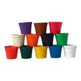 Vaso Plástico Mini Pote 7 Colorido
