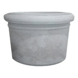 Vaso Redondo Firenze 104 Japi Cimento Queimado Ijwt