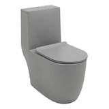 Vaso Sanitário Monobloco Porcelana Amazonita Pingoo.casa - Cinza