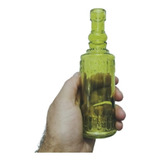 Vaso Solitário Garrafa Retrô Em Vidro Para Flor - Decoração