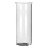 Vaso Tubo Vidro Vela Decorativo Cilindrico Arranjo 18x7,5cm