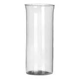 Vaso Tubo Vidro Vela Decorativo Cilíndrico Arranjo 22x9cm