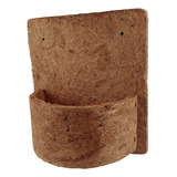 Vaso Xaxim De Fibra Coco (meio Vaso Com Placa) N° 4 - 25 Cm