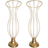 Vasos Armação Para Pedrarias Festa Decoração/60cm 2pçs