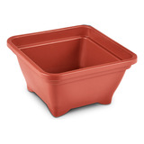 Vasos Quadrado Pote 13x13 Para Cactos Marrom 100 Unidades