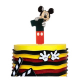 Vela Aniversário Mickey Festa 1 Ano Personalizada Envio Full