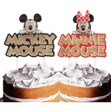 Vela Aniversário Tema Mickey Minnie Com