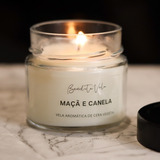 Vela Aromática Perfumada Vegetal Maçã E Canela 140 G Full