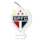 Vela Bolo De Aniversário São Paulo Fc Emblema Pronta Entrega