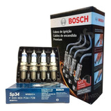 Vela + Cabos Bosch Chevrolet S10 2.4 Flex Gnv 2012 2013 2014