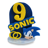 Vela De Aniversario Sonic Numero 9