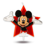Vela Do Mickey Mouse Estrela Vermelha