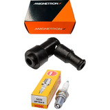 Vela Ignição Ngk E Cachimbo Magnetron Fan 125 2005 Á 2008