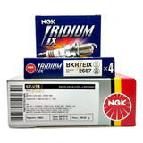 Vela Ignição Ngk Iridium + Cabo Saveiro G5 G6 1.6 8v Flex Stv25