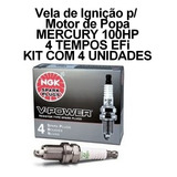 Vela Ignição Ngk Motor Popa Mercury 4 Tempos Efi Zfr5f 4 Un