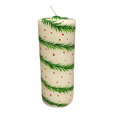 Vela Natalina - Guirlanda Encanto - Pintada À Mão - Natal