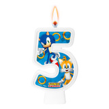 Vela Número 5 Decoração Festa Sonic