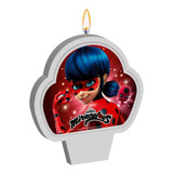 Vela Para Bolo Aniversário Lady Bug Miraculous Envio Rápido