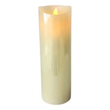 Vela Parafina Com Luz E Movimento Cabo Usb Warm 22.5x7.5cm