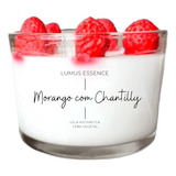 Vela Perfumada De Morango Com Chantilly 120gr