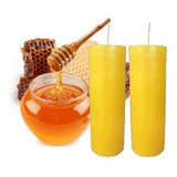 Vela Votiva De Mel Amarela 7 Dias Kit C/ 02 Unidades 250 Gr