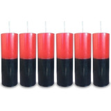 Velas 7 Dias Preta E Vermelha Vela Sete Dias 250g 03 Unid