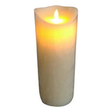 Velas De Led Gigante Parafina Chama Viva - Altura 30 Cm