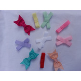 Velcro Mini Laço Bebê Rn Kit 10 Pçs Em 3 Modelos