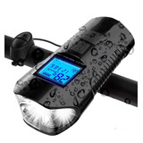 Velocímetro Digital Odômetro Bike Com Farol Led Buzina Usb