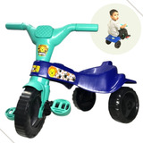 Velotrol Infantil Triciclo Azul Motoca Pedalar Menino Oferta