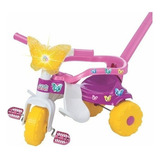 Velotrol Triciclo Motoquinha Butterfly Com Luz Aro Haste