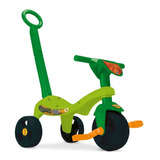 Velotrol Triciclo Tchuco Dinossauro Com Haste Samba Toys Cor Verde