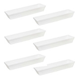 Vem Stillo Servir Petisco Assados Linha Premium Lanchonete Cozinha Cor Branco Kit Com 6 Unidades