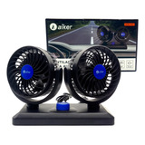 Ventilador Automotivo Duplo Ajustável Carro Caminhão 12/24v 