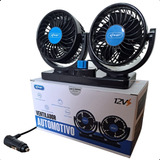 Ventilador Automotivo Duplo Com Ajuste P/ Carro Caminhão 12v
