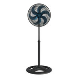 Ventilador De Colunaturbo 6 Voc40 Com 6 Pás 50cm Preto E Azul Ventisol 127v