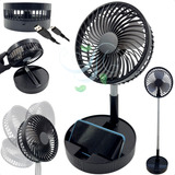 Ventilador De Mesa Coluna Portátil Sem Fio Bateria 7200mah