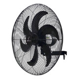 Ventilador De Parede Ventisilva Vpl Com 6 Pás De Plástico Preto Estrutura Preto, 65cm De Diâmetro 127v/220v