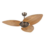 Ventilador De Teto Volare Dunamis Bronze Office Freijó 220v